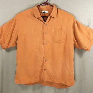 Tommy Bahama Mens Silk Shirt sz XL